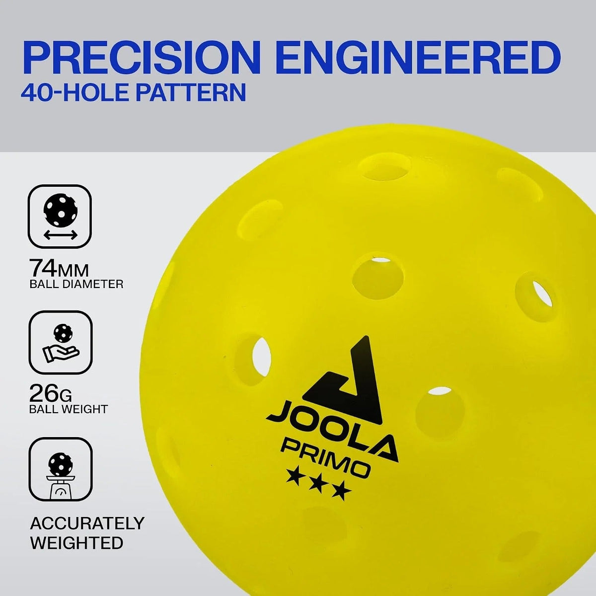 JOOLA Primo Pickleballs (3 Balls)
